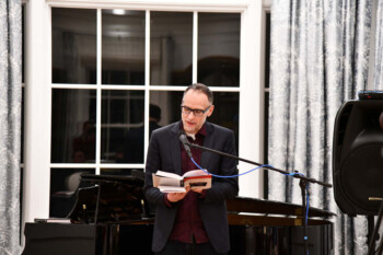 Book launch party reading